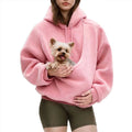 Autumn Winter Hoodie Kangaroo Dog Pet Holder Carrier Big Pouch Pocket Pullovers Sweatshirt Animal Pouch Hood Sweatshirt